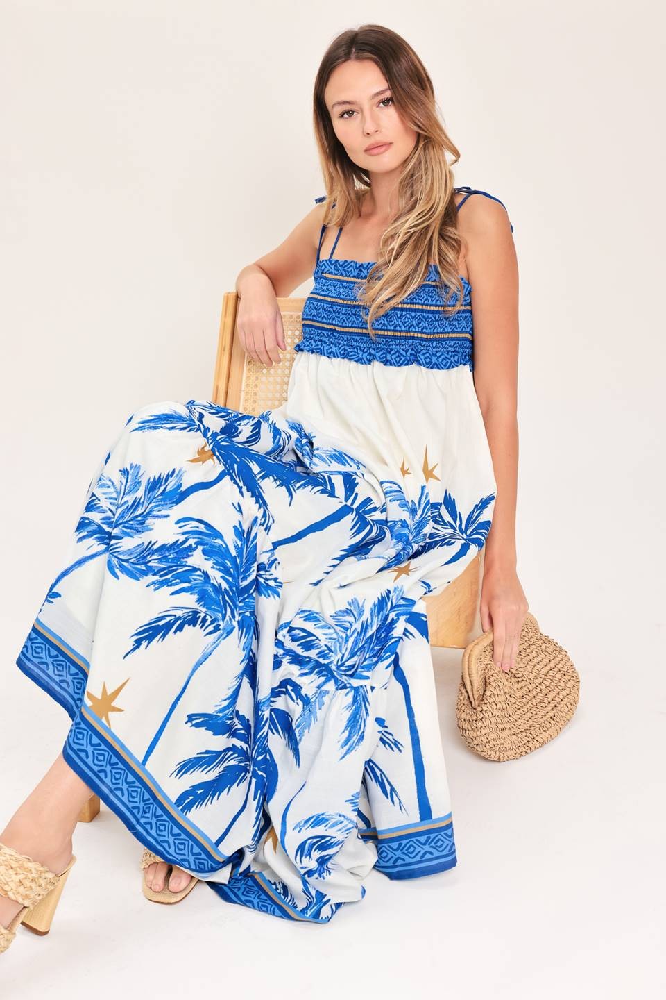 palm tree emily maxi dress - Image 4